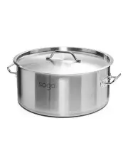 [SOGA] Top Grade Thick Stainless Steel Stockpot 18/10 14L in Silver