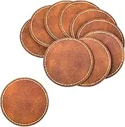 BUVKHMX 60 Pcs Blank Leatherette Hat Patches and Adhesive Laser Artificial Leather Rectangular Patches Artificial Leather Patches Hats Custom Fabric Repair Seam Laser Supplies, brown