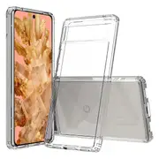 For Google Pixel 8 Transparent Hard Shel Slim Polycarbonate Case Cover (Clear)