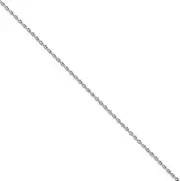 [JewelryWeb] 10k White Gold 1.84mm Sparkle Cut Quadruple Rope Chain Bracelet 20 Centimeters Link-Bracelet for Women and Men