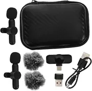 FUTUREORYY Mini Cordless Lapel Interview Mic Smart Noise Reduction Portable Adapter -c Compact Design