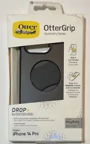 Otterbox OtterGrip MagSafe Symmetry Series Phone Case iPhone 14 Pro Black