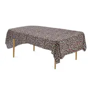 Leopard Rectangle Table Desk Cloth Tablecloth Cover