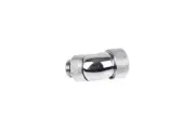 Alphacool Eiszapfen 13mm Rigid Tubing 45° Rotary Compression Chrome (17406)