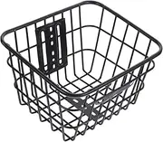 DECORNIJIA Durable Iron Bike Storage Basket Handlebar Container for Easy Attachment Capacity for Cycling Essentials for Leisurely Rides
