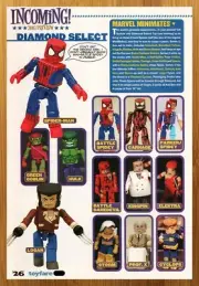 2003 Marvel Minimates Action Figures Print Ad/Poster Wolverine Spider-Man Art