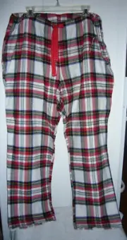 Old Navy Lounge Pants Men XXL Red Plaid Christmas NWT Flannel