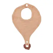 Urban Bubsy Baby/Infant Pink 20x28cm Cotton Bib w/ Silicone Teether Feeding