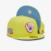 New Era Milwaukee Brewers Kool Aid Pack 59FIFTY Hat 1982 World Series Size 8