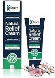 Kōrure Natural Repair Cream for Joint & Muscle Support – Green Lipped Mussel & Manuka Honey Infused – 120g Premium Soothing Cream Formula for muscle and joint comfort