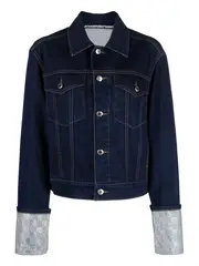 [Alexander Wang] 水晶袖口疊層 Wang 夾克