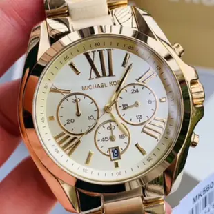 原廠MICHAEL KORS 三眼計時-石英女錶 mk5605/mk5798