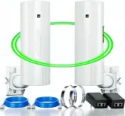 Wireless Bridge Point to Point Outdoor WiFi, Wireless Network Expansion Kit, Lon