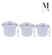 Ink Cups, Pots - Tattoo Microblading SPMU - Pigment holder, Clear Plastic