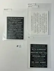 Simon Says Stamp Sentiment Strips #11 - Sympathy Prayer Hope Miss You - 4 Sets