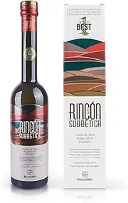 Rincon De La Subbetica- Award Winning, Organic Cold Pressed EVOO Extra Virgin Olive Oil, 500 ML- Glass Bottle