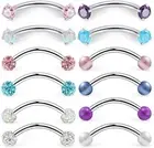 16G Eyebrow Rook Daith Piercing Jewelry Earring for Women Stainless Surgical Ste