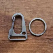 Titanium TC4 Key Chain Outdoor Special Lock Hook Backpack Buckle EDC Tool