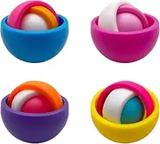 Fidget Toys Adults Pack 4PC, Random 4 Color Sensory Toys Pack for Kids, Gift for Boys Girls Teens Halloween New Year Party Favors, ADHD Autism Stress Relief Finger Toys