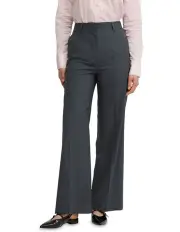 [Oxford] Lydia Wool Stretch Suit Trouser in Charcoal