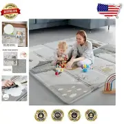 Waterproof 59x59 Inch Baby Play Mat - Foldable, Portable & Stylish Design