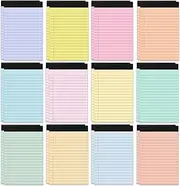 24 PCS 4 x 6 inch Small Legal Pad College Ruled Lined Pastel Colored Note Pads Mini Legal Pad 80 GSM Notepad 30 Sheets Memo & Scratch Pads for Office School Work Business Home To Do List Grocery List