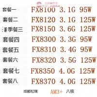 在飛比找露天拍賣優惠-AMD FX8300散片CPU 另有FX8100 8120 