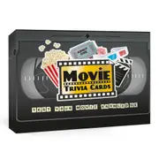 Gift Republic Movie Trivia Cards Party Game Set Cinema Knowledge Question Deck