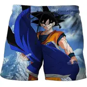 Unbrand Dragon Ball Goku Pants Children'S Boys' Swimming Summer Quick Dry Swimming Cool Youth Men'S Cartoon Print Beach D_u 6753 L