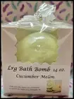 *NEW Handmade 'Lrg Cucumber Melon' Relaxing Bathbomb! Up to 5 uses! Gift boxed!