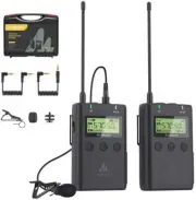 Wireless Microphone System, MAONO Lavalier Lapel Mic with -10dB Attenuation...