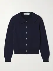 [Comme des Garçons GIRL] Comme des Garçons GIRL - Wool Cardigan - Navy - 3 3 Blue