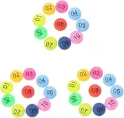 Abaodam 90 Pcs Color Number Ball Small Balls Party Activity Props Ball for Balls for Home Party Raffle Balls Number Balls Funny Balls Seamless Game Ball Pp