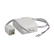 5468 Component USB Socket Mechanism Fast Charging White