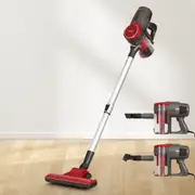 500W Devanti Stick Vacuum Cleaner Handheld Corded Red
