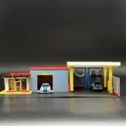 1/64 Scale FAST and FURIOUS 2 TEJ'S GARAGE Model Miniature DIY Assembled Model