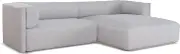 Mullen Right Chaise Sofa - Grey