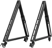 Generic 2Pcs Rolling TV Stand Cart for Low Height Monitors with Wheels, as described, 32 inch to 55 inch