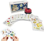 Board Game for Tabletop | Number Matching Table Card Game - Interactive Parent-Child Educational Toy with Ringing Bell for Traveling Home Schools Daycare Centers Kindergarten