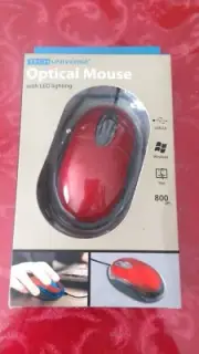 Optical Mouse with Led Lighting | USB 2.0 | Red TECH Universe
