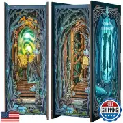 Cutefun Book Nook Kit, DIY Miniature Dollhouse Kit for Adults and Teens, 3D W