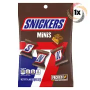1x Bag Snickers Minis Milk Chocolate With Peanuts Caramel & Nougat Bars | 4.4oz