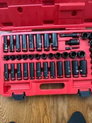 Milwaukee 49-66-7009 3/8 In Drive Impact Socket Set, Metric, Sae, 43 Pc.