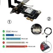 NEW WiFi 6 PCI-E AX1800 MT7921 802.11ax Dual Band Wifi Bluetooth Adapter CARD