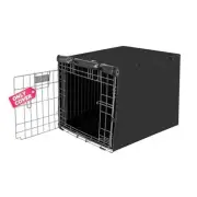 Dog Crate Cover for 42" Large Wire Dogs Cage, Puppy Kennel with 42 Inch Black