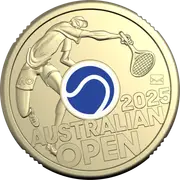 Australian Open Mens $2 Two Dollar Gold Coin 2025 Rare Limited Edition