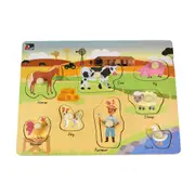 Koala Dream 2 In 1 Australian Farm Kids/Childrens Early Learning Peg Puzzle 18m+
