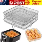 8" Three Air Fryer Tray Air Fryer Rack Baking Basket fr Instant Vortex Stackable