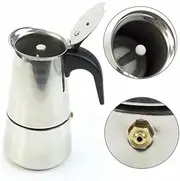 MAYMII 2 Cup/100ml Stainless Steel Moka Espresso Latte Percolator Stove Top Coffee Maker Pot
