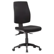 CLICK HIGH BACK Task Chair METRO BLACK FABRIC